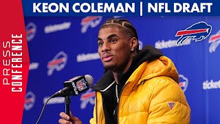 Keon Coleman Excited To Play With Josh Allen  Buffalo Bills  2024 NFL Draft [upl. by Barkley]