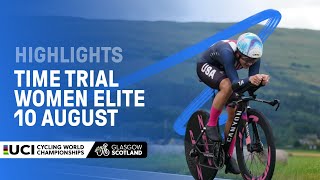 Women Elite Time Trial Highlights  2023 UCI Cycling World Championships [upl. by Hotchkiss]