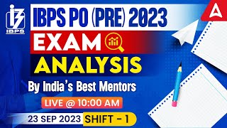 IBPS PO Analysis 2023 23 Sep 1st Shift  IBPS PO Exam Analysis 2023  Adda247 [upl. by Innattirb]