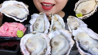 ASMR RAW GIANT OYSTERS  ĂN HÀU NHẬT SỐNG  EATING SOUNDS  MAI ASMR [upl. by Plume]