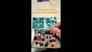 TDA 7297 AMPLIFIER BOARD WITH AUDIO GAIN [upl. by Odie825]