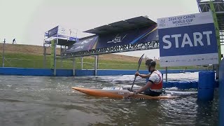 Martina Wegman Netherlands Kayak Slalom Semifinals  2024 ICF Canoe Slalom World Cup Krakow [upl. by Vidovik643]