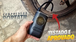 Testei o Compressor de ar Portátil Car Air Pump Czk 3668 Super Pratico para lhe Tirar do Prego [upl. by Laved369]