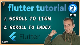 Flutter Tutorial  Scroll To IndexItem In ListView  In 120 Seconds [upl. by Damas]