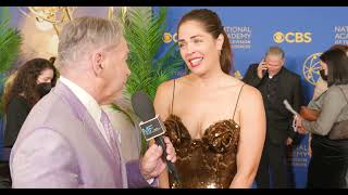 Kelly Thiebaud Interview  General Hospital  Supporting Actress Nominee  49th Daytime Emmys [upl. by Siraf4]