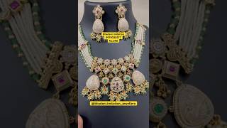 Kundan heritese Nicklas  Braidal  braidal jewellery necklace wedding bridaljewellery fashion [upl. by Ayamahs]