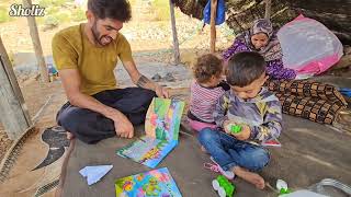 Teaching the Children and Visiting Nargess Parents Nomadic life [upl. by Karina]