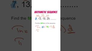 Find nth term of an Arithmetic Sequence shorts [upl. by Nyletak742]