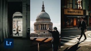 Lightroom Photo Editing Tips for Moody Street Photography [upl. by Nwahsiek]