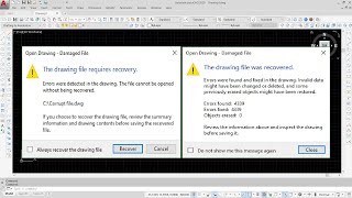 Recover AutoCAD file [upl. by Akienom]