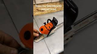 Chainsaw STIHL MS 500i [upl. by Nwahsyd381]