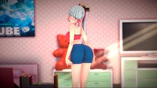 ❄️Ayaka HOLD UP in her room 😳💓🙈 HOLD UP（TikTok 【MMD Genshin Impact】 [upl. by Ynatil]