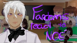 Fandoms react to each others 38  Noé Archiviste  vanitas no carte ⚠️ watch this in x15 [upl. by Rapsag488]