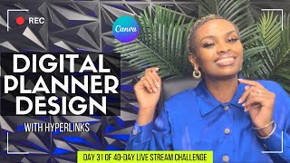 How to Create a Digital Planner with Hyperlinks in Canva [upl. by Ylloj]
