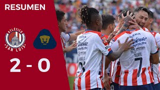 ATLÉTICO DE SAN LUIS 20 PUMAS  RESUMEN  J15  CLAUSURA 2022 [upl. by Eneleh]