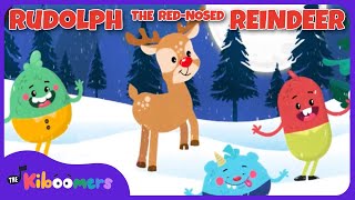 Rudolph the Red Nosed Reindeer  The Kiboomers Preschool Christmas Song for Kids [upl. by Brookes]