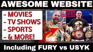 🔴Top Website to Watch Sports Movies amp TV Shows FURY vs USYK 2024 Update [upl. by Kery608]