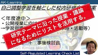 自己調整学習チェックリストを用いた校内研修会の持ち方の提案 [upl. by Dido502]