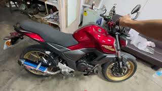 Yamaha Fzs150 V3改裝全段排氣管 [upl. by Bordie224]