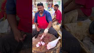 LEATHER JOCKET 🐟 KASIMEDU SPEED SELVAM MASS CUTTING SKILLS speedselvamcutting [upl. by Llewoh]