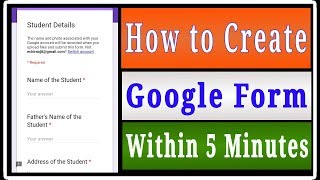 Google Form How to Create [upl. by Yenttirb]