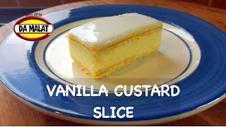 How to Make Vanilla Custard Slice  Easy creme patissiere recipe  Classic Neapolitan Slice Recipe [upl. by Nidia309]