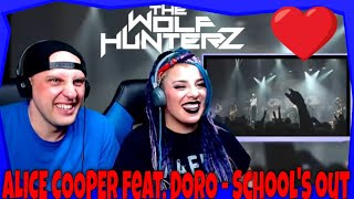 ALICE COOPER feat DORO  Schools out  THE WOLF HUNTERZ Reactions [upl. by Annadiana]