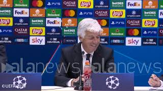 Champions League Gasperini in conferenza stampa pre AtalantaArsenal [upl. by Sanoj]