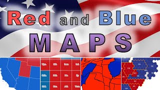 Red and Blue Maps TrumpBiden 2020 Presidential Election [upl. by Cleopatre]