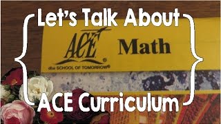 Lets Talk About ACE Curriculum Accelerated Christian Education [upl. by Akirret]