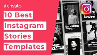 10 Best Instagram Stories Templates [upl. by Ativet]