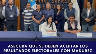 Presidenta del TSE rechaza acciones del MP en su contra [upl. by Yenitsed]