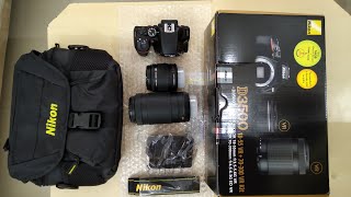 Unboxing NIKON D3500 with review  Best DSLR camera [upl. by Elletsirhc]