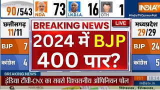 Final Lok Sabha Opinion Poll 2024LIVE सबसे नया ओपिनयन पोल  INDIA Vs NDA  Survey 2024 [upl. by Aihcats228]