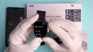 How To Set Time On HK10 Ultra 3 Smart Watch [upl. by Dleifxam]