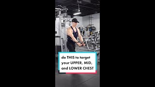 How to Target Your UPPER MID and LOWER CHEST with Cable Chest Flys  Schaum Fitness [upl. by Standush]