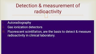 Measurements of Radioactivity  Autoradiography Giger Muller counter  Part 2 [upl. by Ogram843]