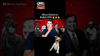 Dhruv Rathee On Budget 2024 🔥 dhruvrathee modi rahulgandhi shorts [upl. by Besse]