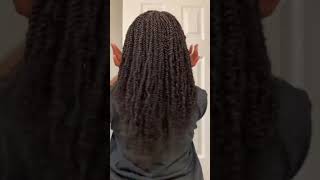 I saw yall getting mini twists Okay I did minitwists twist twists blackgirlhairstyles [upl. by Sussi]