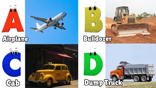 Vehicles ABC Song for Todders  Phonics for Kids  Alphabet Letters [upl. by Mages]