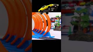 Hot Wheels 6 Loops Race  Slow motion [upl. by Bradstreet]