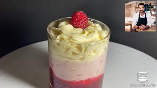 Recette Mousse au chocolat blanc framboise de Cyril lignac [upl. by Willamina820]