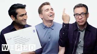 Dave Franco Kumail Nanjiani and Fred Armisen Answer the Webs Most Searched Questions  WIRED [upl. by Romulus]