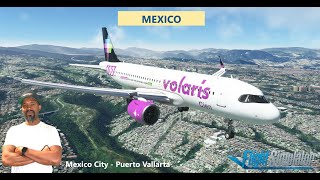 Mexico City  Puerto Vallarta  MMMX  MMPR  A320 NEO  Vatsim [upl. by Droffilc498]