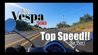 Vespa 2022 GTS 300HPE Top SpeedMinor Mods [upl. by Eralcyram]