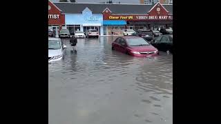 CANADA Mississauga  Severe thunderstorms and heavy rain cause flooding and closures [upl. by Athallia322]