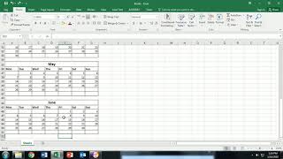 How to make calendar Excel  Easy Method to make Calendar in Excel  Excel me Calender kaise banaye [upl. by Girand778]