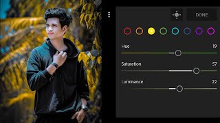 Lightroom yellow and blue colour photo editing  photo editing kaise kare Lightroom me  Ir editing [upl. by Lorry]
