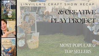 LinVilla’s Craft Show Recap amp Mixed Media Creative Play Project [upl. by Li]