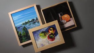 3 Ways to Frame Canvas Panels [upl. by Yriek809]